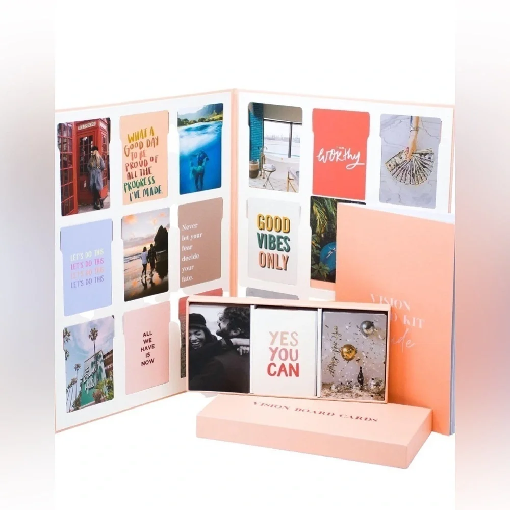 ✨✨Vision Board Inspiration Kit with Guidebook and Cards ✨Let your dreams blossom